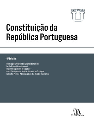 cover image of Constituição da República Portuguesa--Ed. Univ.--9ª Edição